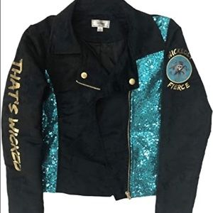 Disney Black and Blue Sequin Kids Jacket